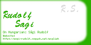 rudolf sagi business card